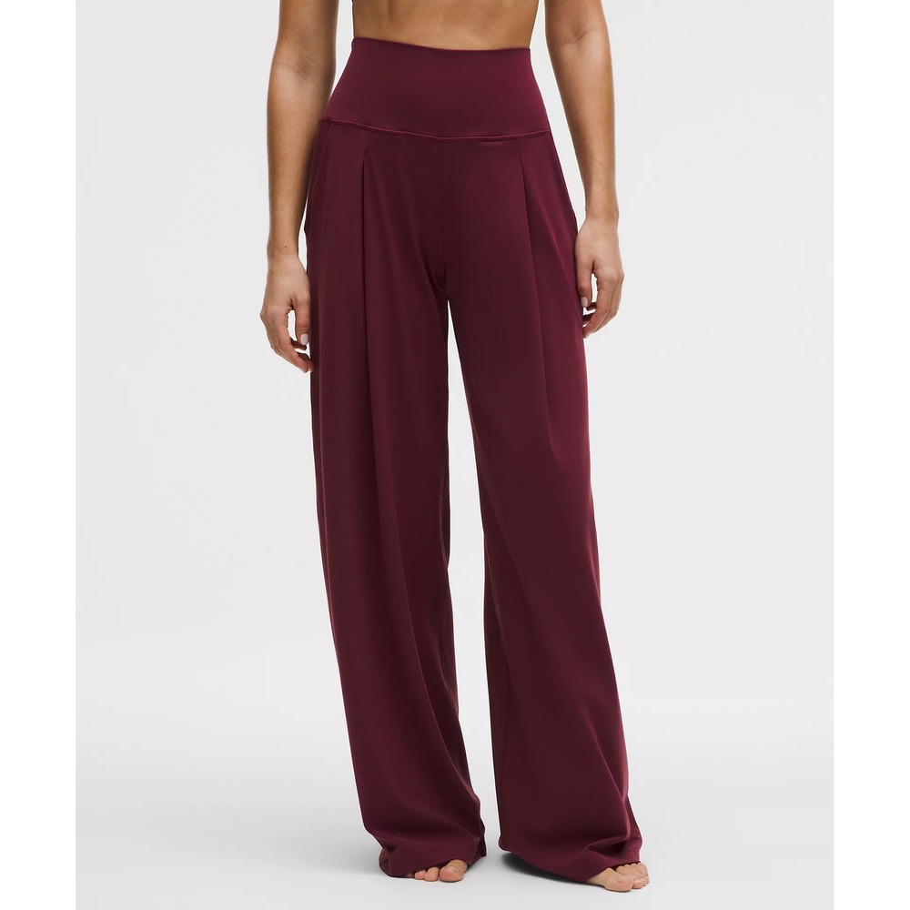 218-Lululemon-Align Palazzo Pant Tall-Burgundy Bay - Picture 2 of 7